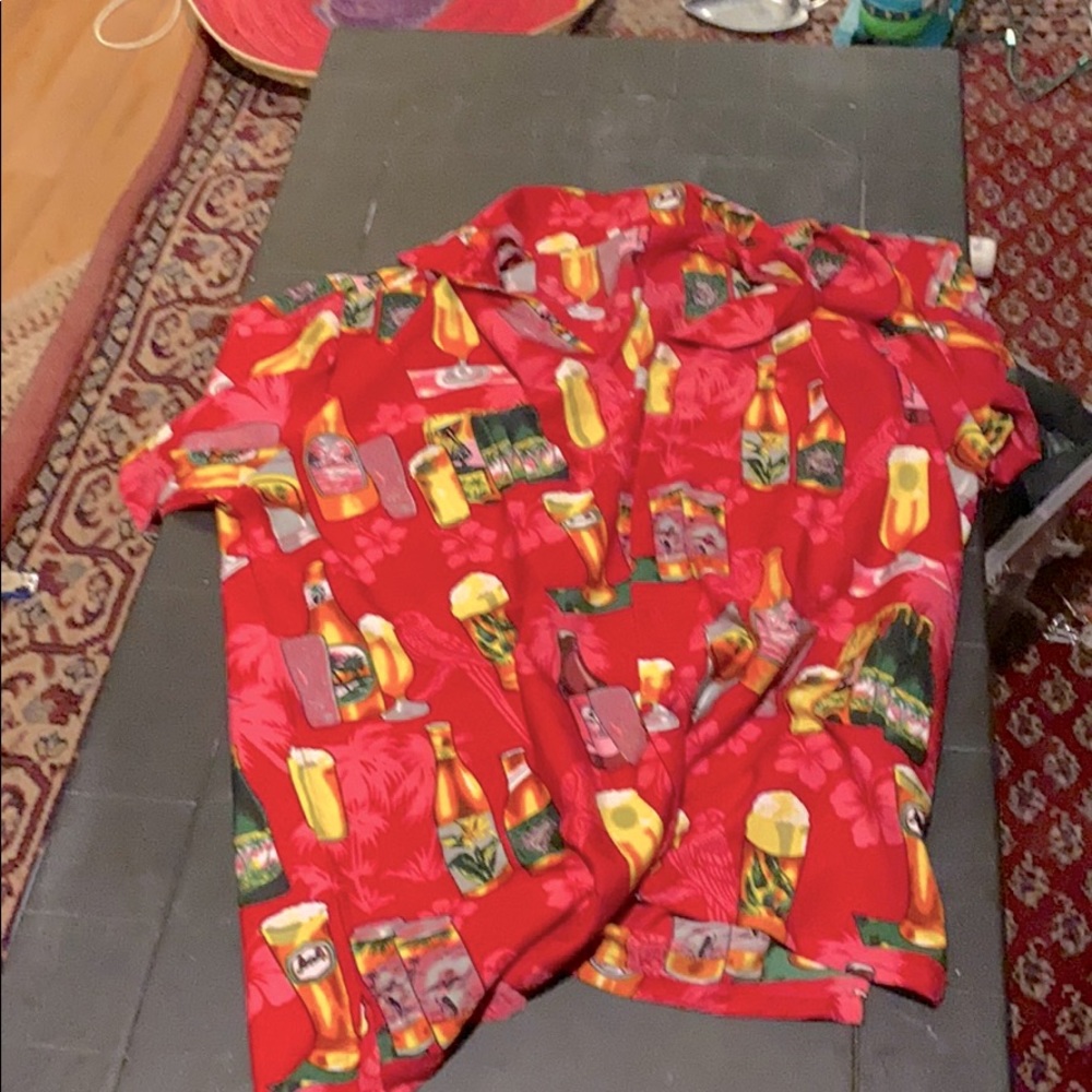 Beer tropical button down
